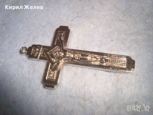 СРЕБРИСТО НАГРЪДНО РАЗПЯТИЕ с НАДПИС - ФАТИМА - КАТОЛИЧЕСКИ КРЪСТ 18957, снимка 9 - Колиета, медальони, синджири - 36350300