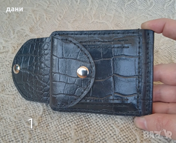 Clip wallet -  портфейл от естествена кожа , снимка 11 - Портфейли, портмонета - 52734540