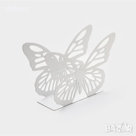 4578 Поставка за салфетки Пеперуда салфетник, снимка 2 - Аксесоари за кухня - 44773692