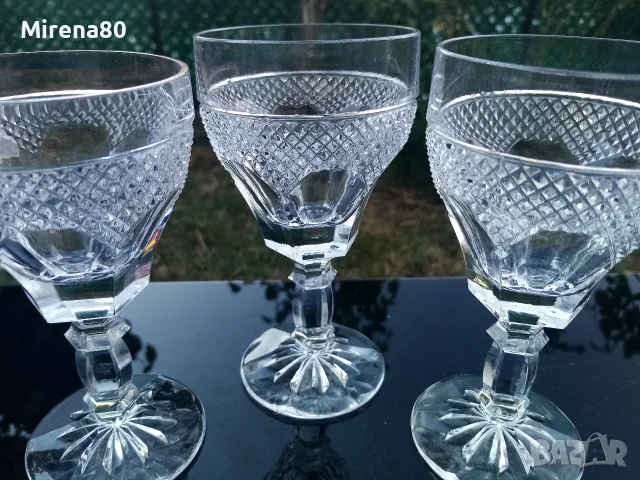 5 кристални чаши за ракия - Югославия !, снимка 2 - Чаши - 56012394