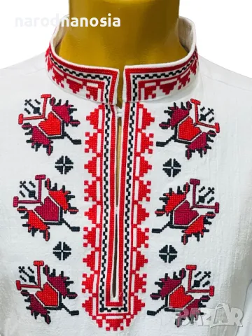 МЪЖКА РИЗА С БРОДИРАНА ШЕВИЦА - Модел 27, снимка 5 - Други - 47855091