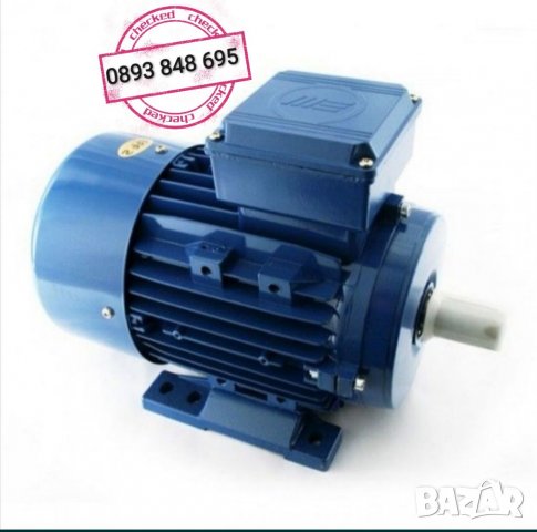 Ел. Двигател Монофазен РУСКИ Електромотор 1,1кW 1500 оборота + Шайба за оста ГАРАНЦИЯ , снимка 2 - Електродвигатели - 32575355