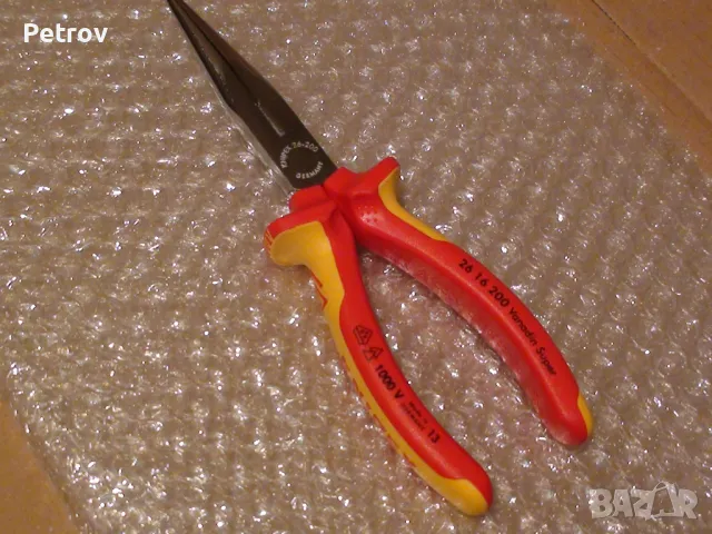 KNIPEX 26 16 200 VDE 1000 V - Profi Клещи 200 mm с дълги човки !!!ЧИСТО НОВИ !!! от DEUTSCHLAND !!!, снимка 4 - Клещи - 30397979