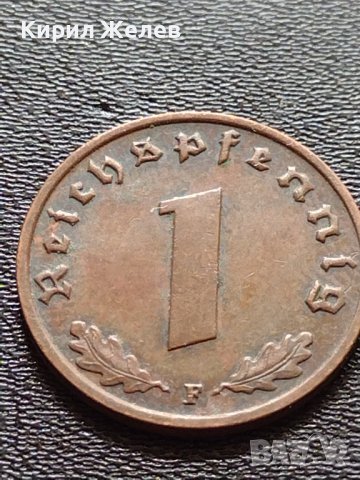 Две монети 1 райхспфенинг 1938г. / 1 райхспфенинг 1941г. Трети райх с СВАСТИКА редки 17385, снимка 2 - Нумизматика и бонистика - 40650393