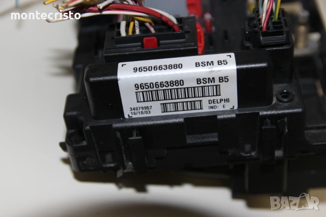 BSM модул Peugeot 307 (2001-2007г.) 9650663880 BSM B5, снимка 2 - Части - 53852746