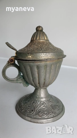Старинно бронзово кадило, тамянник . , снимка 2 - Декорация за дома - 53464778