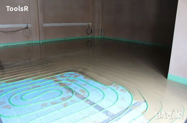 саморазливна замазка, течна, циментова, гипсова, Калциево сулфатна за подово ел. и тръбно отопление, снимка 2 - Други услуги - 49842443