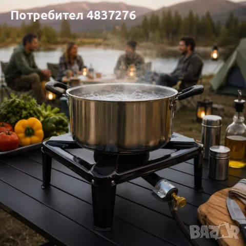 Мощен газов Котлон с чугунена горелка, снимка 2 - Котлони - 55775844