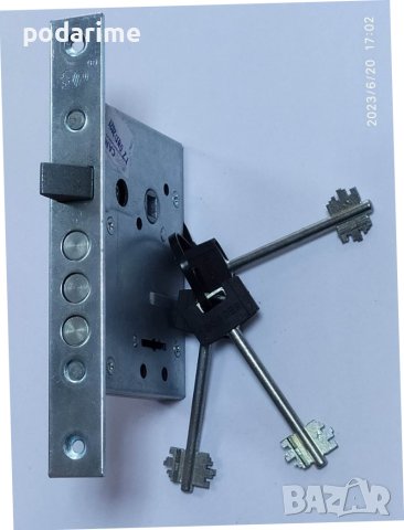 Руска брава, основна, касова, 3 ключа, снимка 3 - Входни врати - 41289162