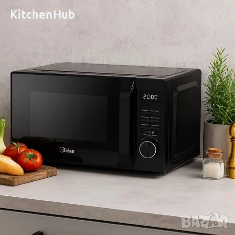 Микровълнова фурна MIDEA AG20CF2EBK 700W, Функция грил, 20L