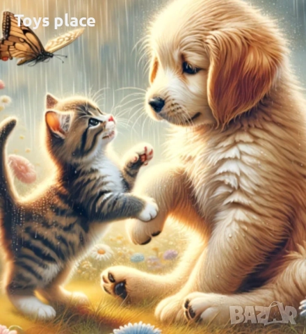 Нови детски диамантени гоблени с красиви картинки 20*20см различни модели , снимка 3 - Игри и пъзели - 52930413