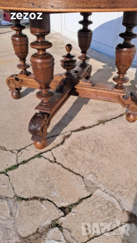 Маса антикварна масив №120, снимка 7 - Маси - 51854181