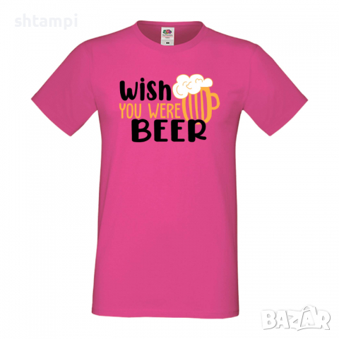 Мъжка тениска Wish you were beer,Бира,Бирфест,Beerfest,Подарък,Изненада,Рожден Ден, снимка 7 - Тениски - 36389452