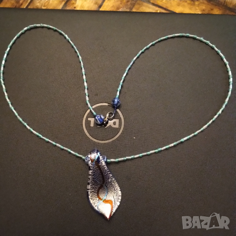 Намалено Мурано страхотно колие в стил арт нуво, снимка 2 - Колиета, медальони, синджири - 36499851