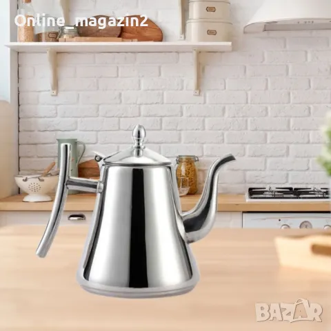 Красив чайник от неръждаема стомана , снимка 1