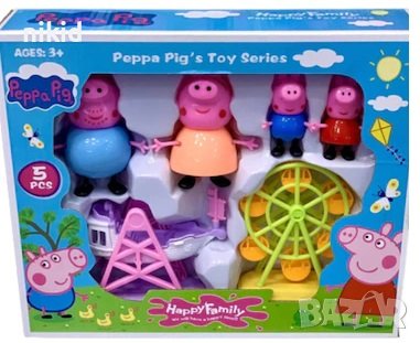Пепа Пиг Pepa Pig Peppa Pig лунапарк пластмасови фигурки играчки за игра и украса торта, снимка 1 - Фигурки - 32214205