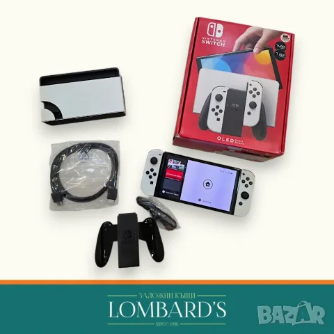 Nintendo Switch OLED пълен комплект 64GB бяло, N: 42409, снимка 3 - Nintendo конзоли - 56213675