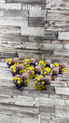 Сладки малки мечета в жълто и лилаво!, снимка 3 - Декорация за дома - 53201471