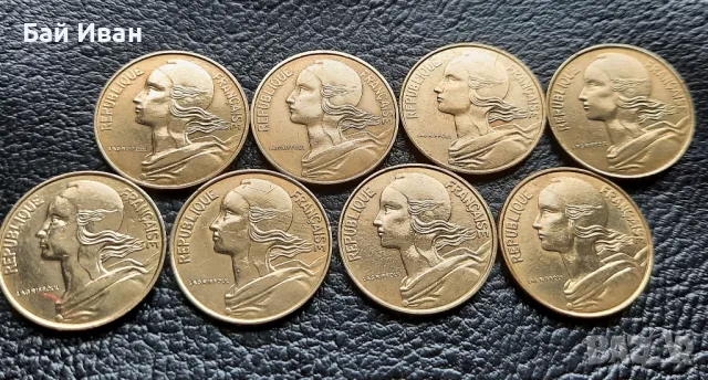 Лот монети 10 сантима различни години Франция /4/- прекрасни !, снимка 9 - Нумизматика и бонистика - 49654976