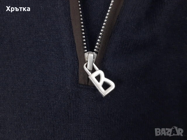 Bogner Cashmere Zip Sweater - Оригинален мъжки пуловер р-р 2XL, снимка 6 - Пуловери - 53125781