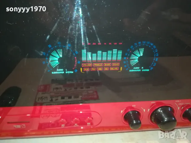 ONE CONCEPT V51-RED БУФЕР С ЦВЕТЕН ДИСПЛЕЙ И УСИЛВАТЕЛ 1603251036LNWC, снимка 3 - Ресийвъри, усилватели, смесителни пултове - 49513065