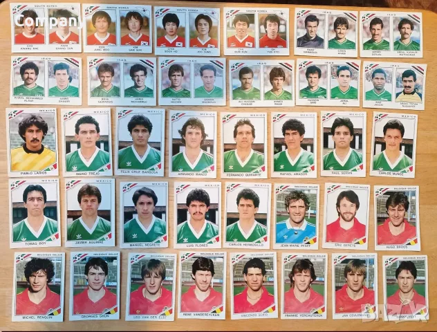 Лот 518 стикера Mexico 1986 Spain 1982 Panini Панини, снимка 5 - Колекции - 55964981