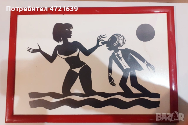 Картина карандаш картон туш, снимка 2 - Декорация за дома - 53261406