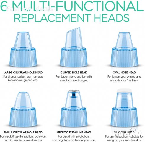 Нов Вакуум уред за отстраняване на черни точки Почиства пори за лице, снимка 5 - Други - 34735660