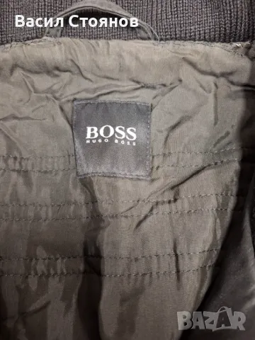 HUGO BOSS - зимно палто с ватирана подплата , снимка 5 - Палта - 48944573
