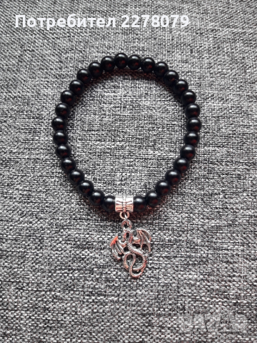 Гривна от оникс - ръчна изработка, снимка 1