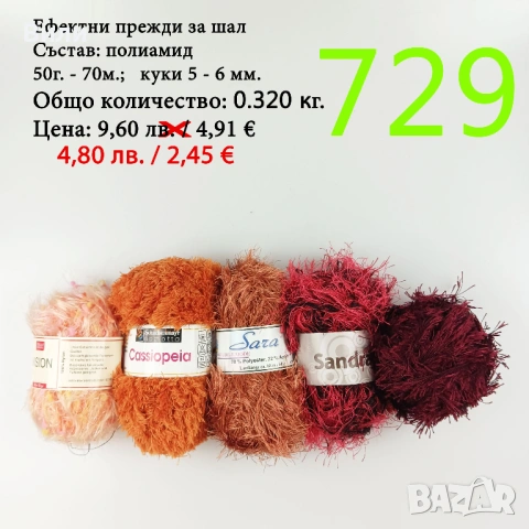 Остатъци от прежди различни по състав, снимка 16 - Други - 38749094