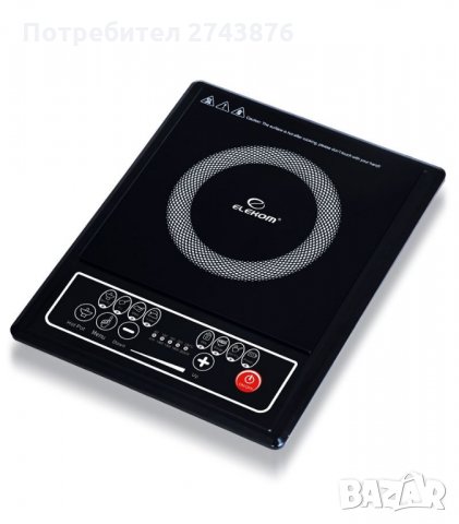 Индукционен котлон ЕЛЕКОМ ЕК-7140 ID с 8 нива на мощност и защита от деца , снимка 1