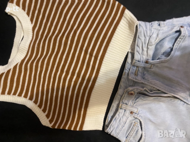 Пуловер къс ,без ръкав , снимка 4 - Блузи с дълъг ръкав и пуловери - 52336034