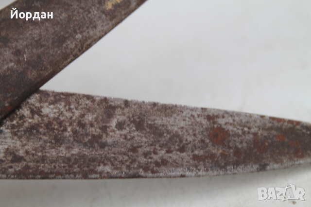 Стара кована ножица майстор ''А.И" , снимка 9 - Антикварни и старинни предмети - 44716298