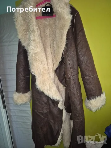 зимно естествено палто 