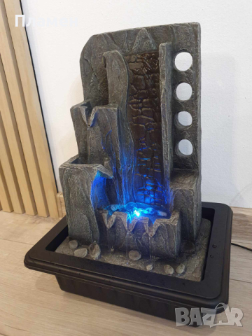 Градински фонтан ш.31, д.23, в.40 см, водопад с осветление, снимка 10 - Градински мебели, декорация  - 44687787