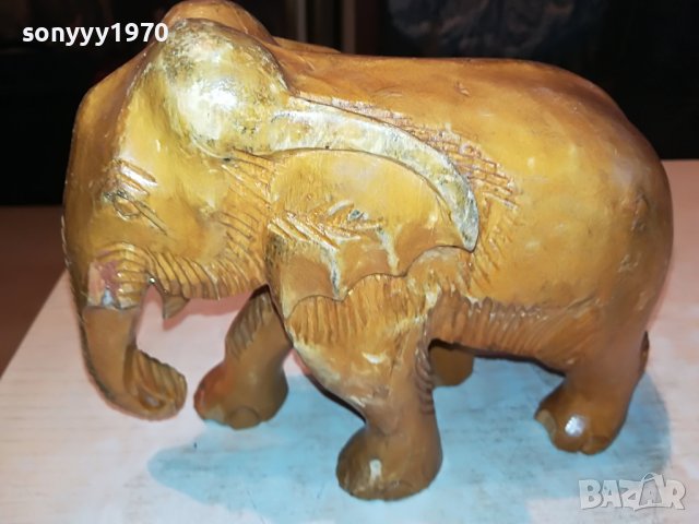 ДЪРВЕН СЛОН ОТ ФРАНЦИЯ 2011221319, снимка 4 - Антикварни и старинни предмети - 38732956