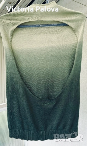 Италиански дизайнерски топ SILVIAN HEACH омбре и изрязан гръб 