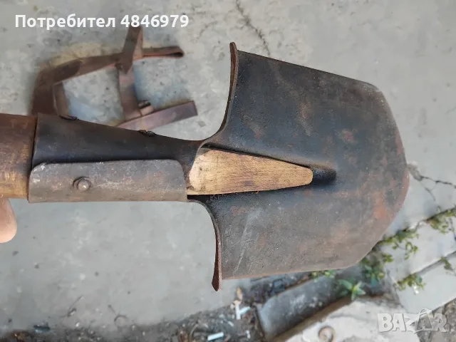 Стара войнишка лопата, снимка 3 - Антикварни и старинни предмети - 55992039