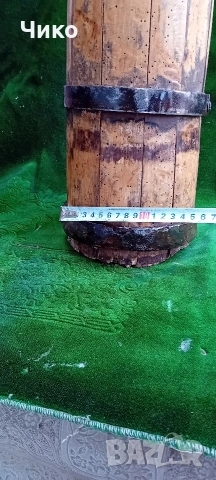 Стара дървена буталка мътилка, снимка 8 - Антикварни и старинни предмети - 53865728