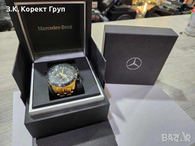Мъжки хронографен часовник Mercedes-Benz Gold, снимка 2 - Мъжки - 40855566