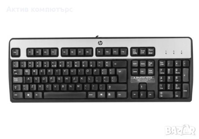 Клавиатура HP KU-0316 USB Silver/Black