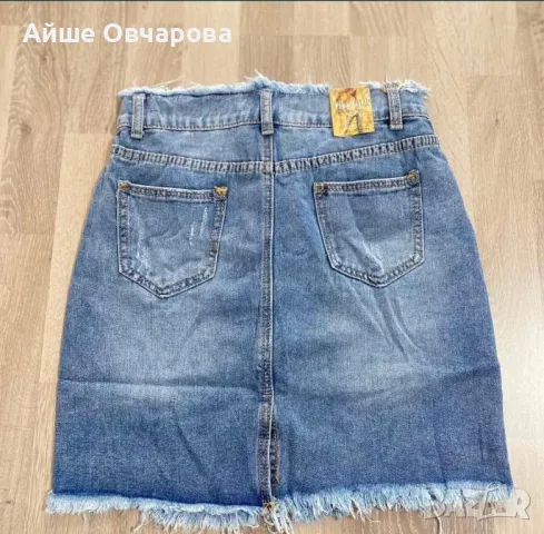 Дамска дънкова пола, снимка 2 - Поли - 50174178