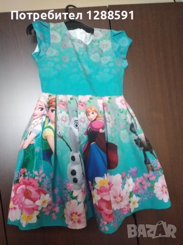 Рокля на Елза и Анна , снимка 2 - Детски рокли и поли - 42012573