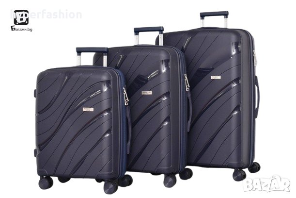 Куфари от полипропилен в три размера, няколко цвята, КОД: 4002, снимка 5 - Куфари - 41861294
