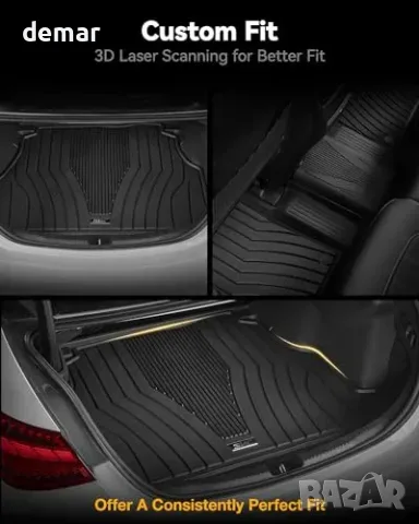 3W TPE постелка за багажник Mercedes E-Class W213 2017-2023, снимка 5 - Аксесоари и консумативи - 55933411