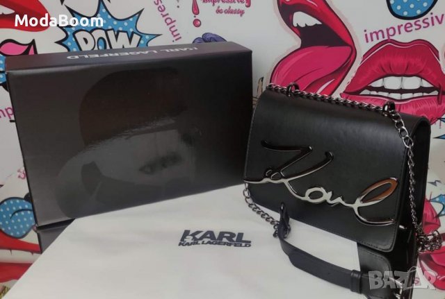 Дамска чанта Karl Lagerfeld, снимка 1 - Чанти - 40201573