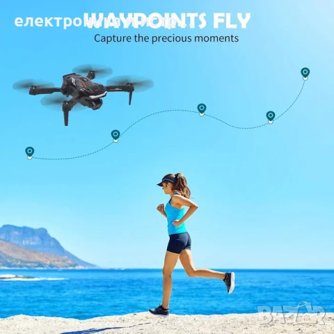 Дрон с камера WiFi сензор за деца и начинаещи с 2 батерии А88 , снимка 3 - Друга електроника - 53040649