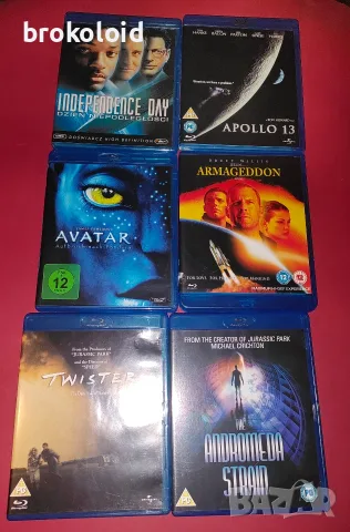 колекция фантастика sci fi лот2 twister, avatar, Apollo 13, independence day, Armageddon 