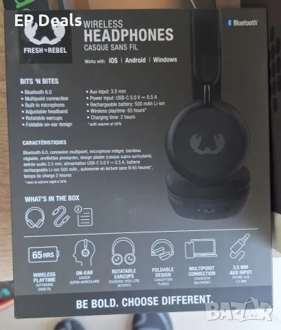 Fresh 'n Rebel Bits 'n Bites Wireless Headphones, снимка 2 - Слушалки и портативни колонки - 55844132